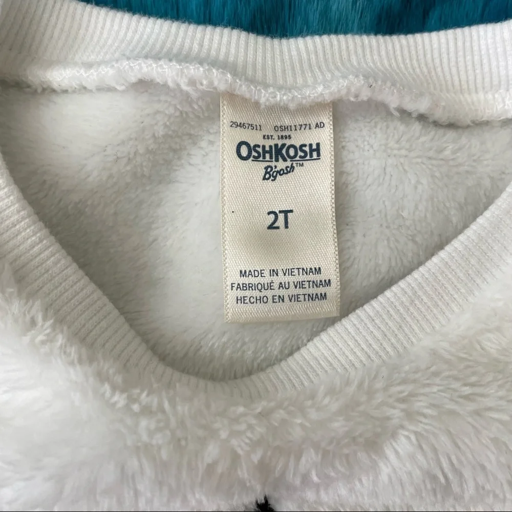 OshKosh B’gosh Toddler Girl Sequin Fuzzy Sweater Size 2T